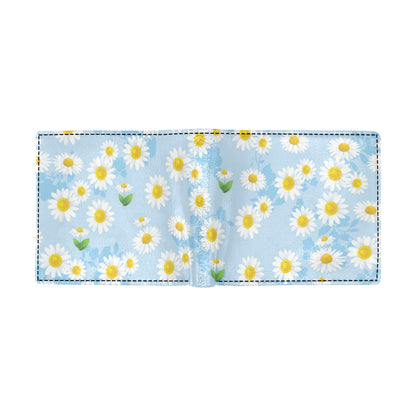 Daisy Pattern Print Design DS010 Men's ID Card Wallet