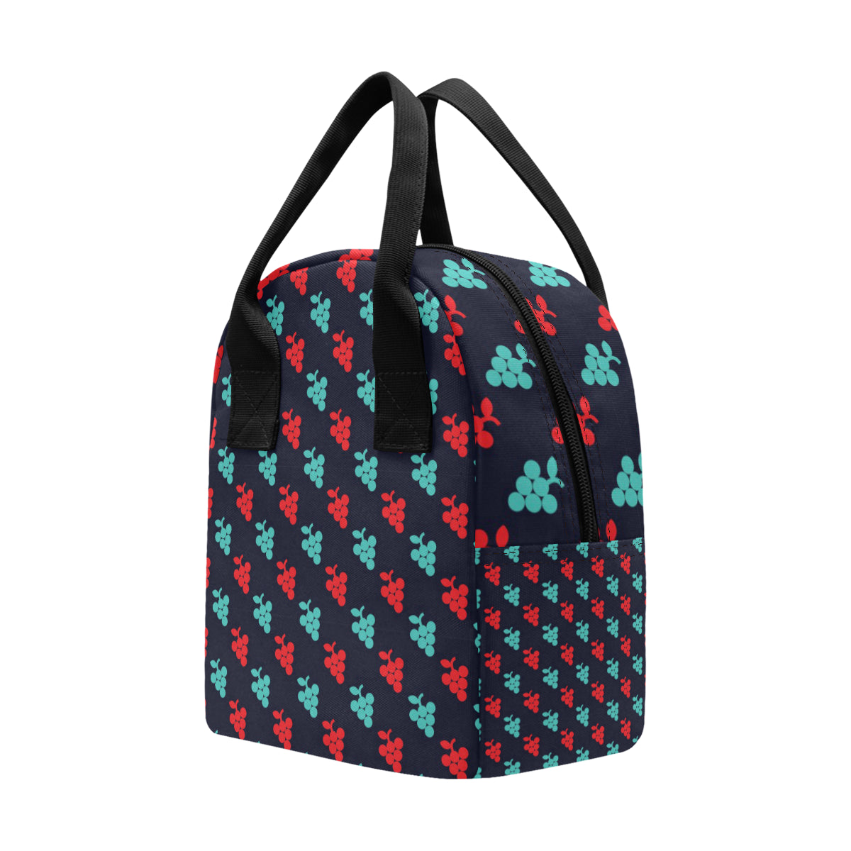 Grape Pattern Print Design GP07 Insulated Lunch Bag