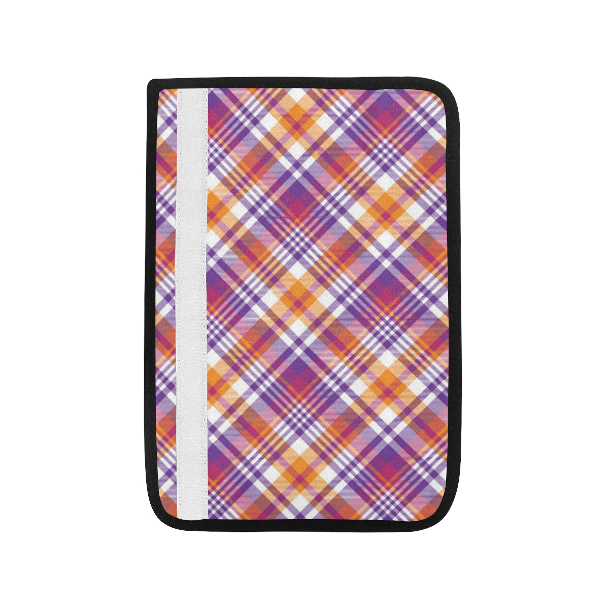 Madras Pattern Print Design 02 Car Seat Belt Cover