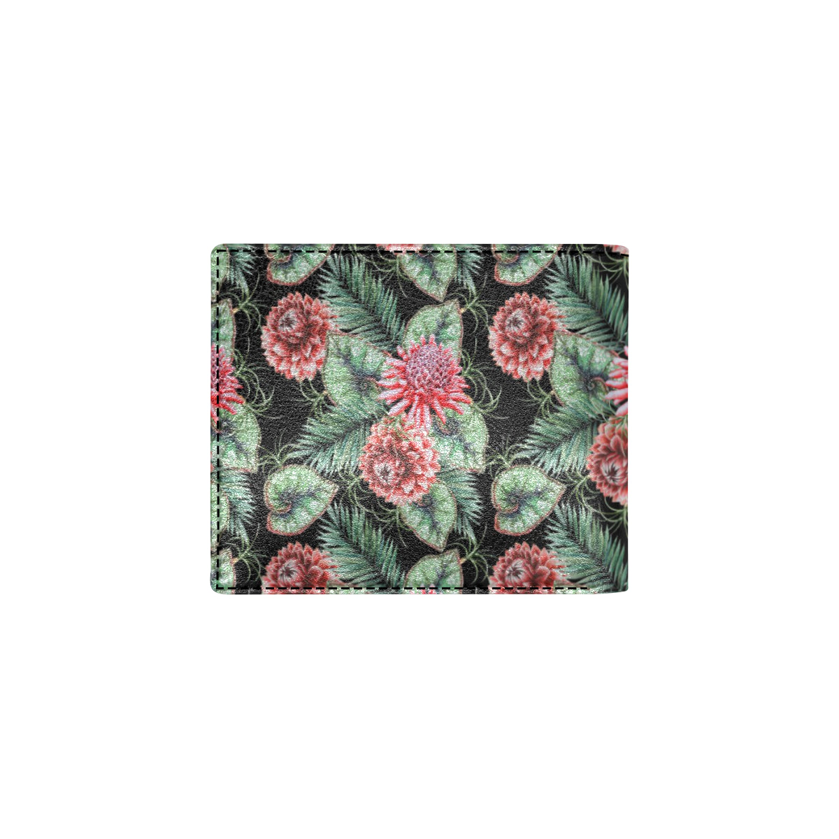 Dahlia Pattern Print Design DH06 Men's ID Card Wallet