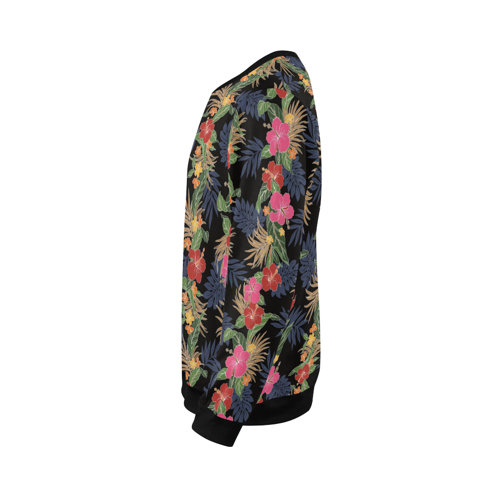 Hawaiian Themed Pattern Print Design H011 Men Long Sleeve Sweatshirt