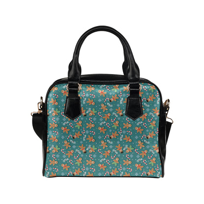 Gingerbread Pattern Print Design 05 Shoulder Handbag
