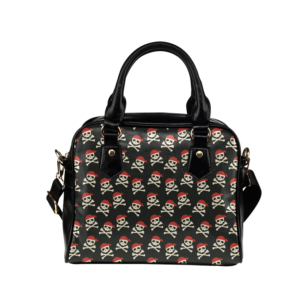 Pirate Pattern Print Design A04 Shoulder Handbag