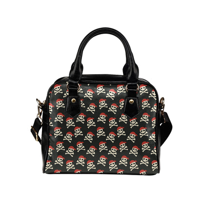Pirate Pattern Print Design A04 Shoulder Handbag