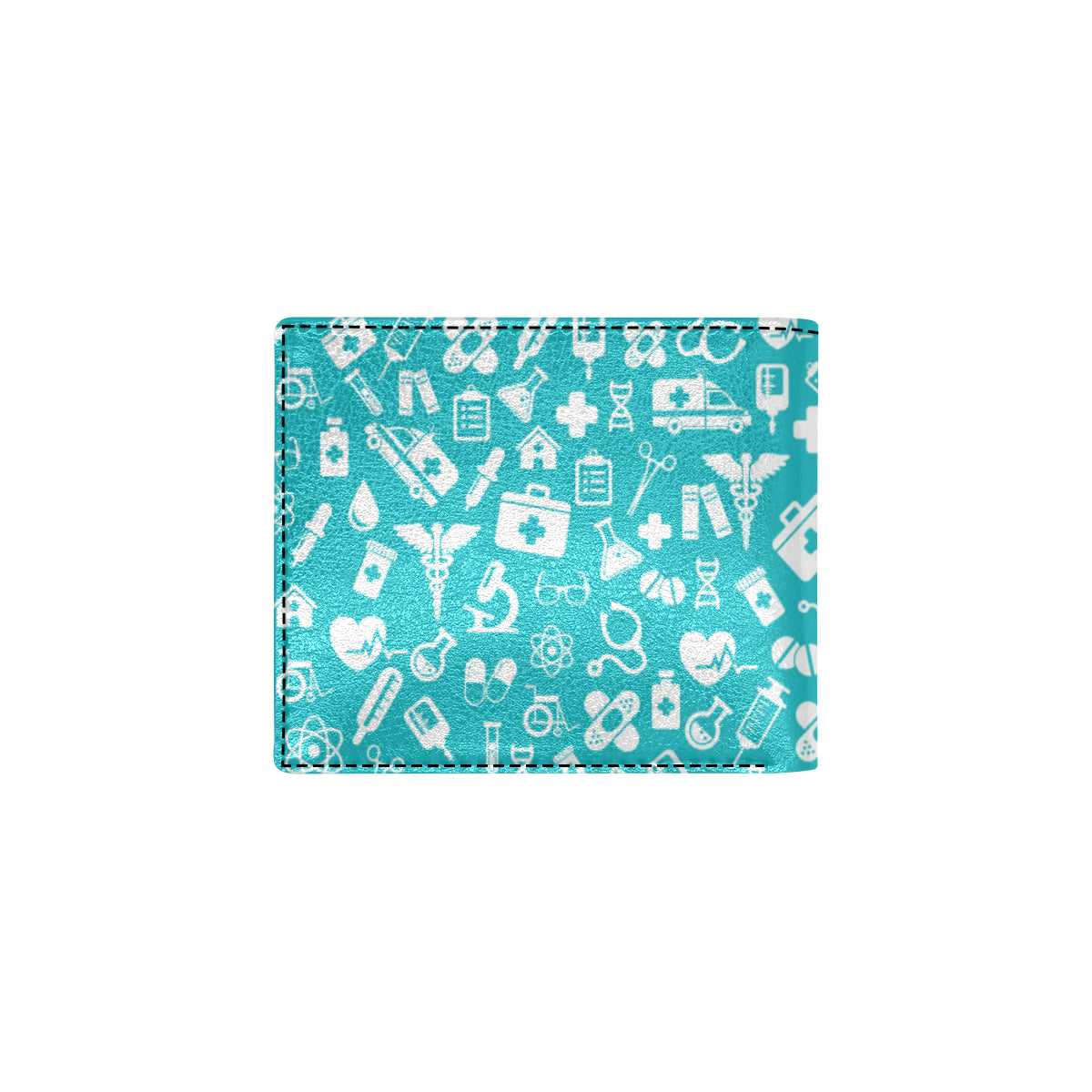 Medical Pattern Print Design 04 Men's ID Card Wallet
