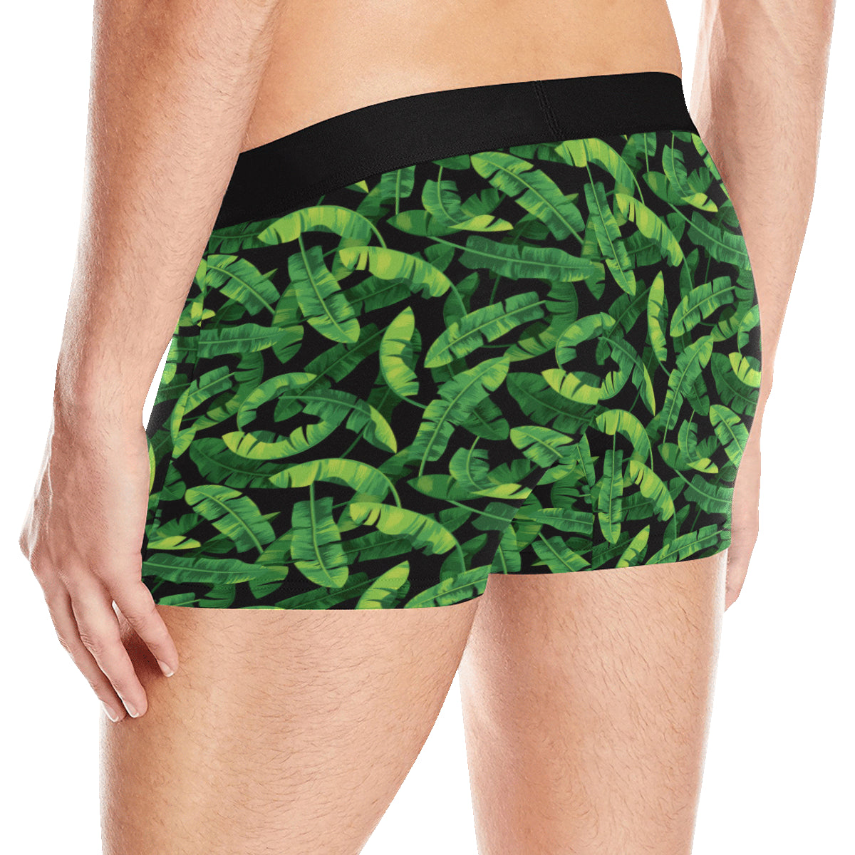 Banana Leaf Pattern Print Design 02 Men's Boxer Briefs