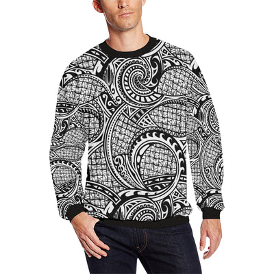 Polynesian Tribal Pattern Men Long Sleeve Sweatshirt