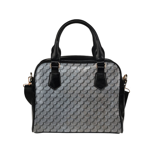 Armor Scales Pattern Print Design 03 Shoulder Handbag