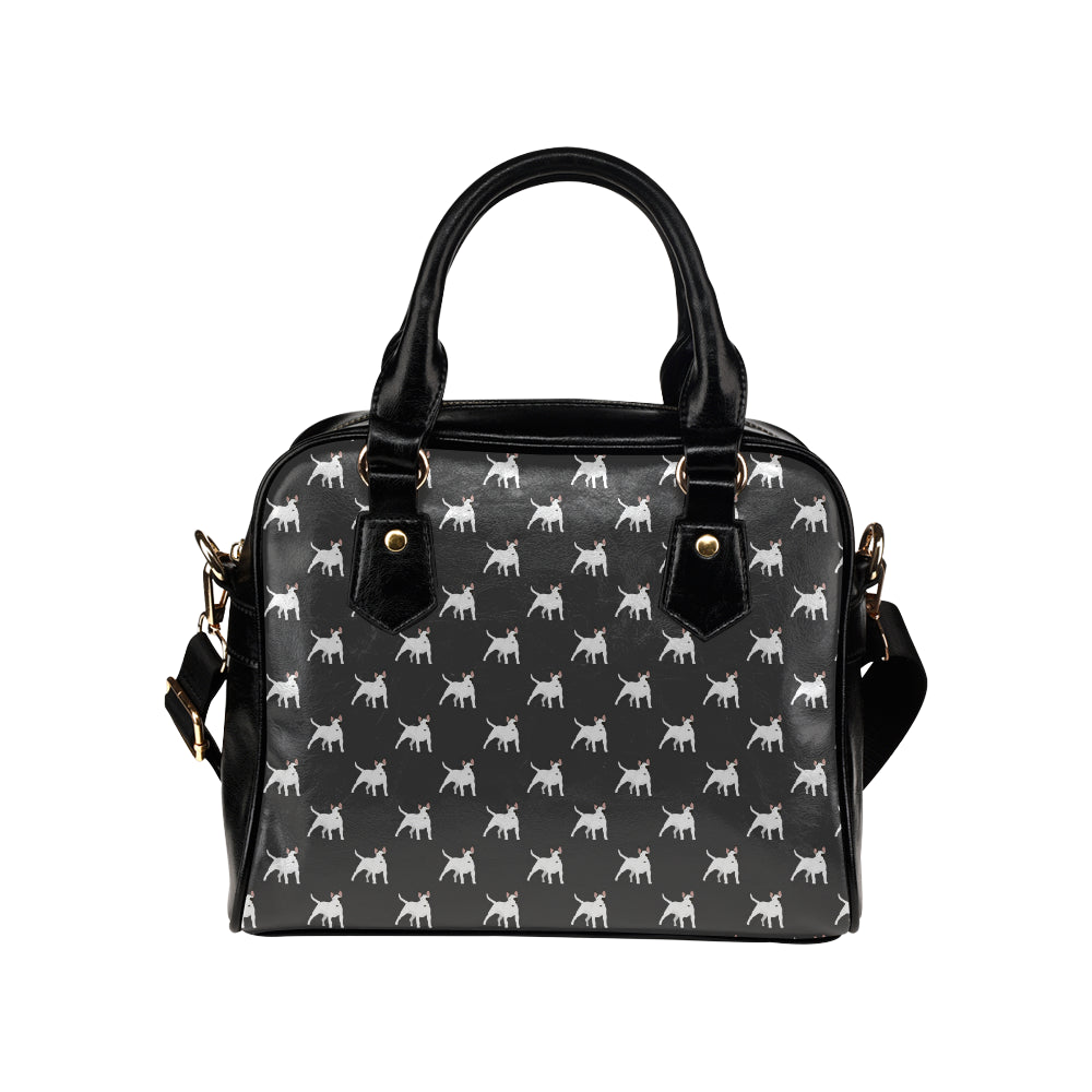 Bull Terriers Pattern Print Design 02 Shoulder Handbag