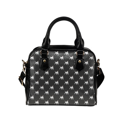 Bull Terriers Pattern Print Design 02 Shoulder Handbag
