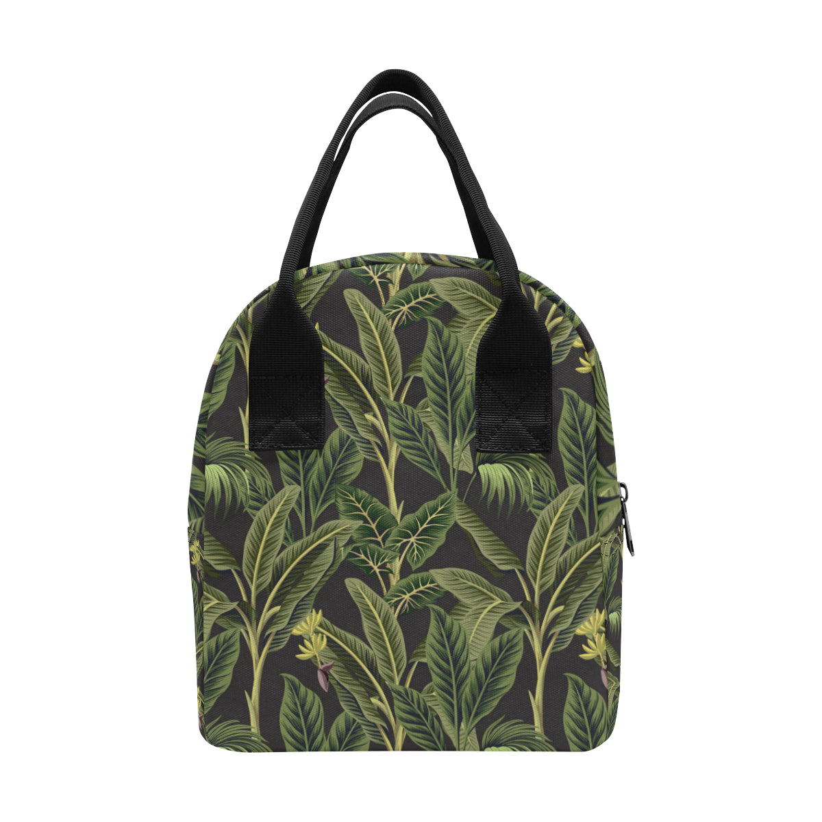 Banana Leaf Pattern Print Design BL04 Insulated Lunch Bag