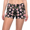 Magnolia Pattern Print Design MAG03 Yoga Shorts