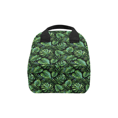 Palm Leaves Pattern Print Design PL013 Insulated Lunch Bag