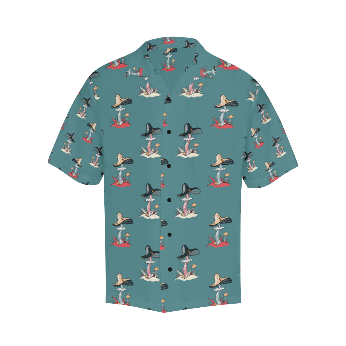 Mushroom Pattern Print Design A04 Men's Hawaiian Shirt