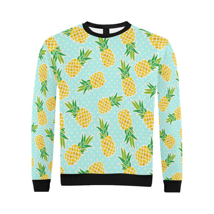 Pineapple Pattern Print Design PP01 Men Long Sleeve Sweatshirt