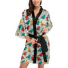 Birds Pattern Print Design 04 Women's Short Kimono