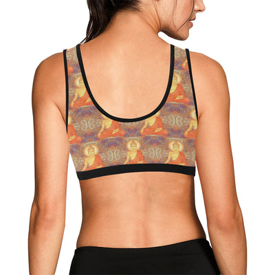 Buddha Indian Colorful Print Sports Bra