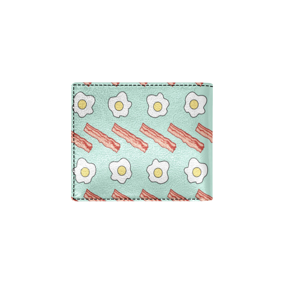 Bacon Sausage Pattern Print Design 01 Men's ID Card Wallet