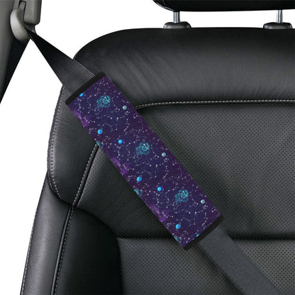 Zodiac Galaxy Design Print Car Seat Belt Cover