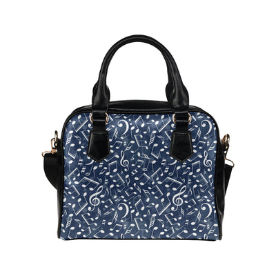 Music note Pattern Print Design A02 Shoulder Handbag