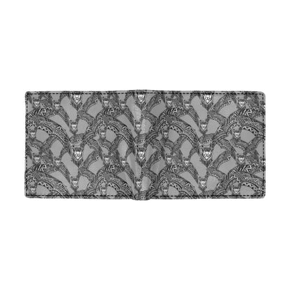 Bat Pattern Print Design 04 Men's ID Card Wallet