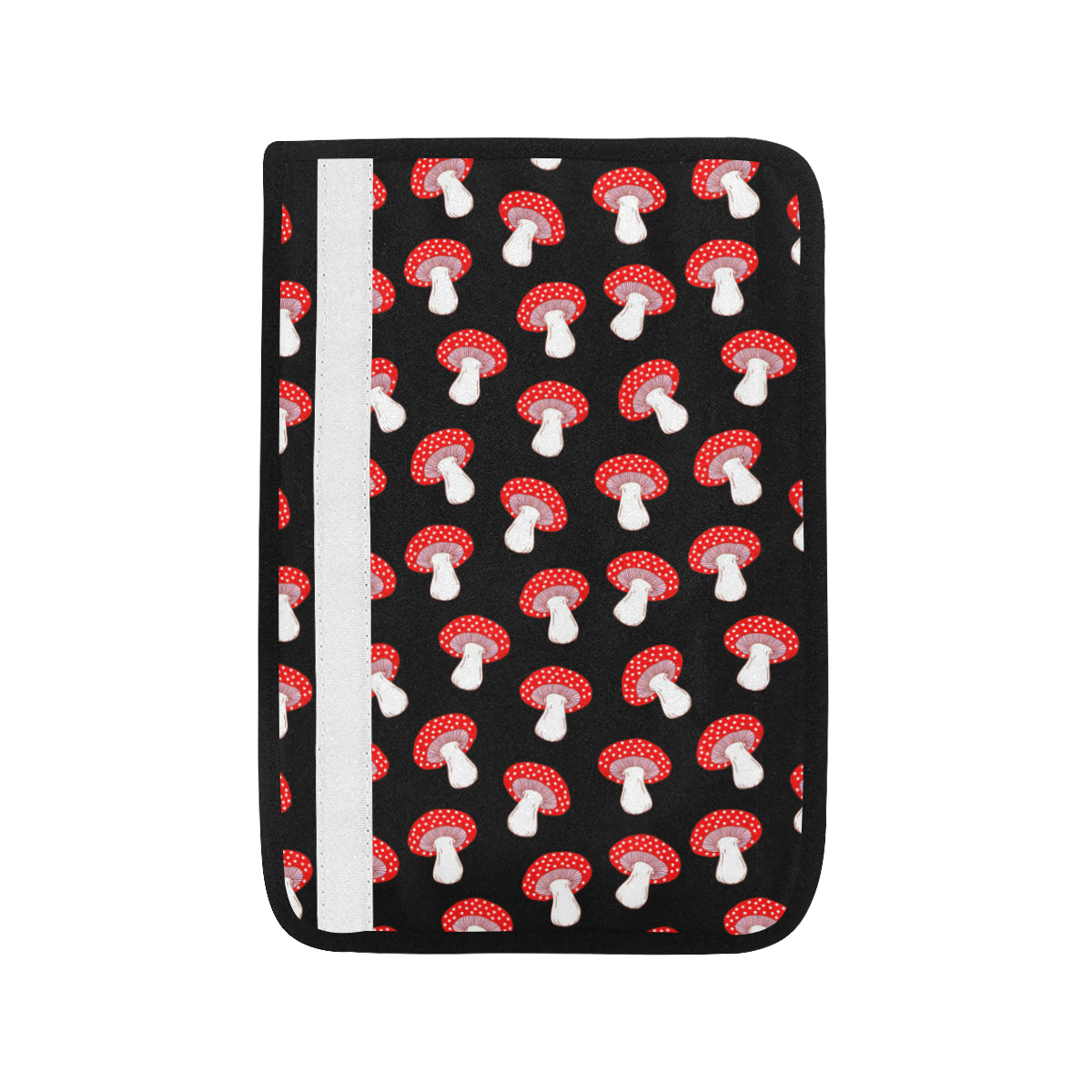 Mushroom Pattern Print Design A02 Car Seat Belt Cover