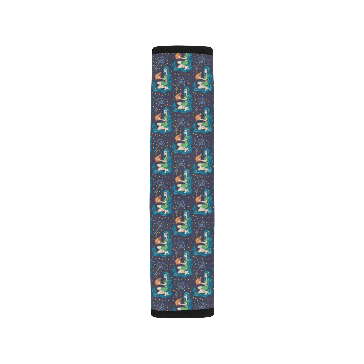 Aquarius Zodiac Pattern Print Design 03 Car Seat Belt Cover