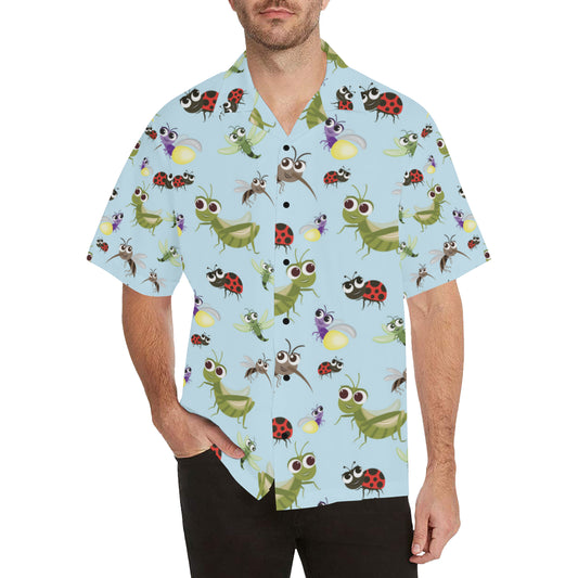 Ladybug Pattern Print Design 01 Men's Hawaiian Shirt