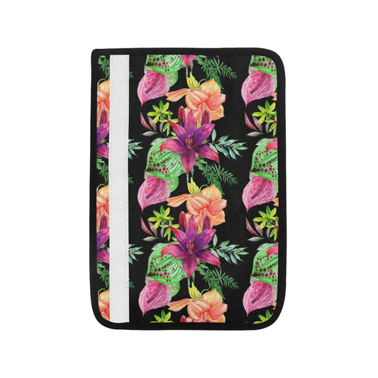 Amaryllis Pattern Print Design AL09 Car Seat Belt Cover