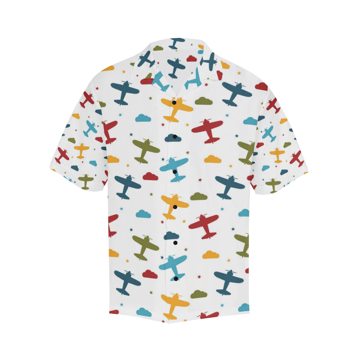 Airplane Pattern Print Design 06 Men's Hawaiian Shirt