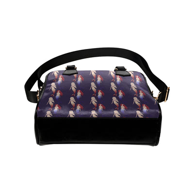 Mermaid Pattern Print Design 02 Shoulder Handbag