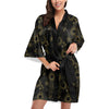 Moon Boho Style Pattern Print Design 01 Women's Short Kimono