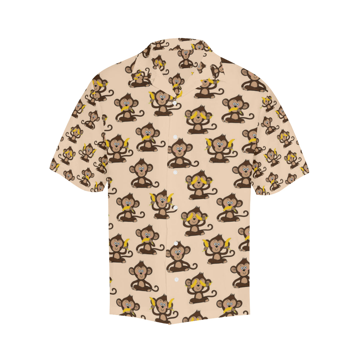 Monkey Pattern Print Design 03 Men's Hawaiian Shirt