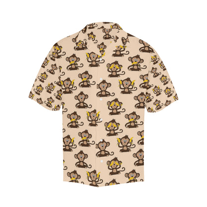 Monkey Pattern Print Design 03 Men's Hawaiian Shirt