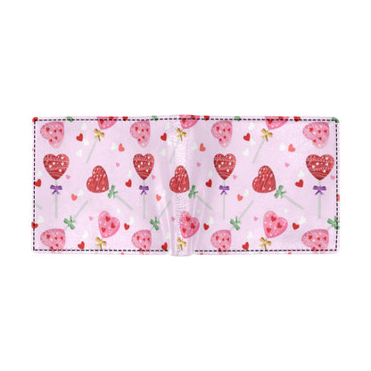 Lollipop Pattern Print Design LL07 Men's ID Card Wallet