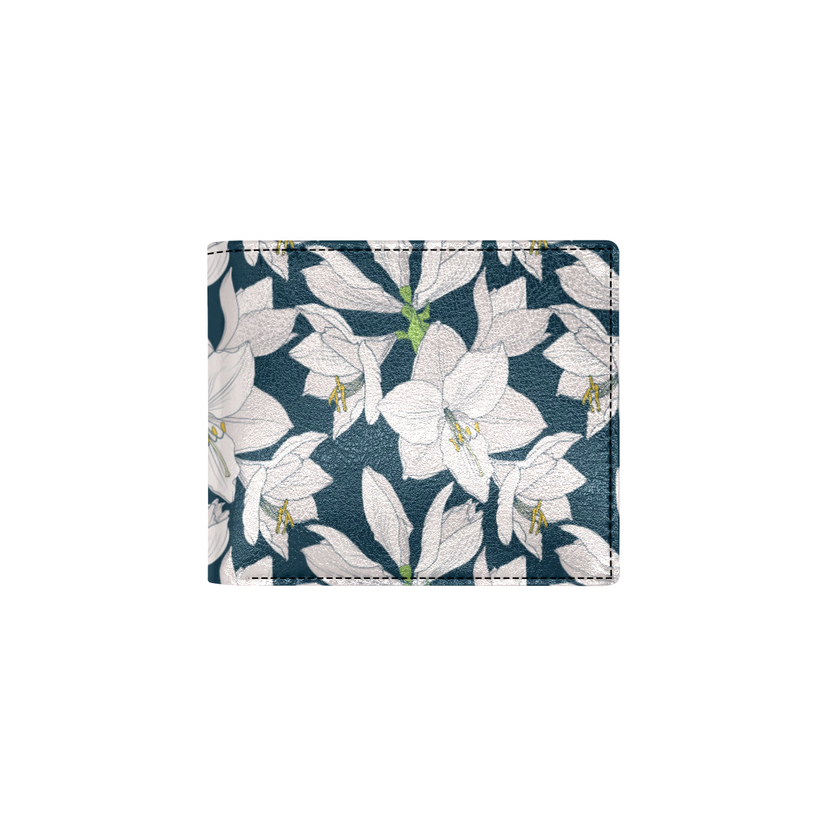 Amaryllis Pattern Print Design 01 Men's ID Card Wallet