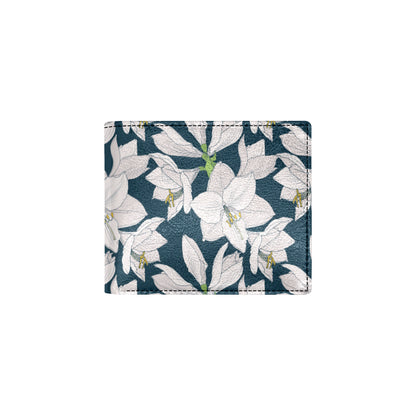 Amaryllis Pattern Print Design 01 Men's ID Card Wallet