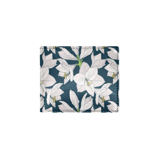 Amaryllis Pattern Print Design 01 Men's ID Card Wallet