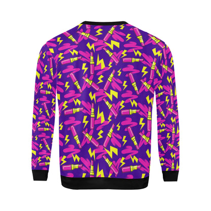 Lipstick Pattern Print Design LT04 Men Long Sleeve Sweatshirt