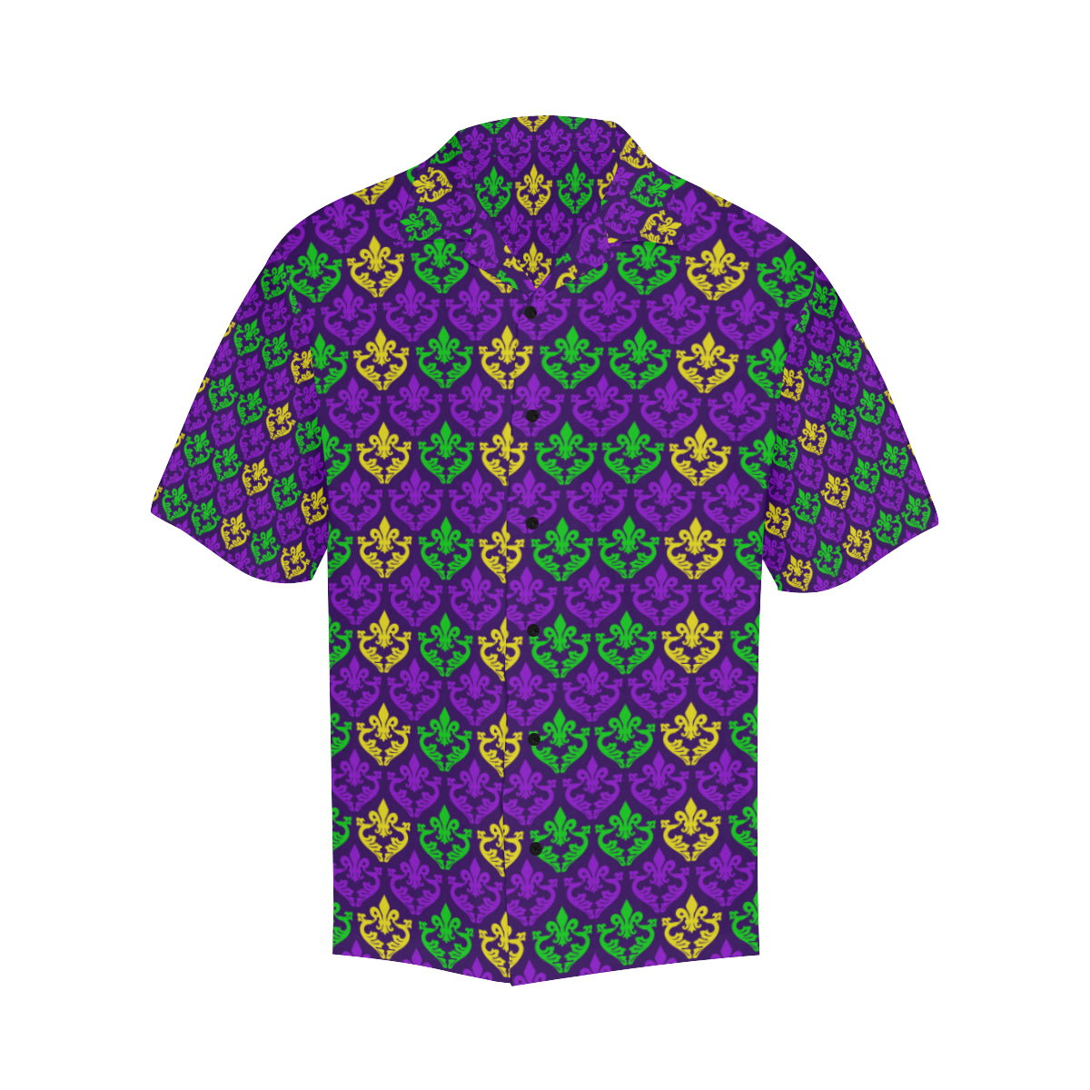 Mardi Gras Pattern Print Design 02 Men's Hawaiian Shirt