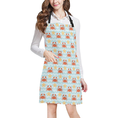 Cowboy Pattern Print Design 06 Apron with Pocket