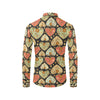 Heart Boho Pattern Print Design HE04 Men's Long Sleeve Shirt