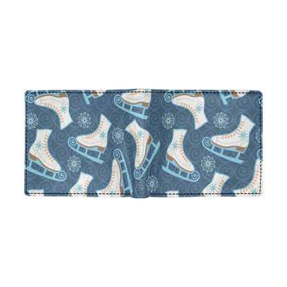 Ice Skate Pattern Print Design 01 Men's ID Card Wallet