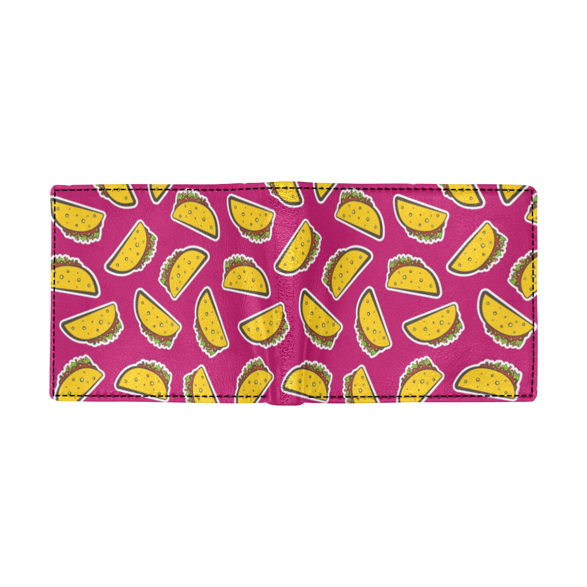 Taco Pattern Print Design TC01 Men's ID Card Wallet