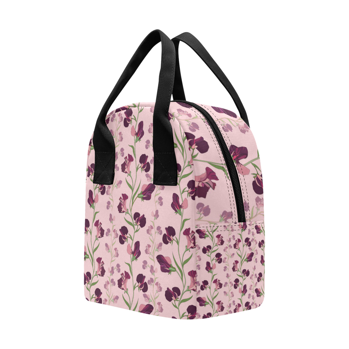 Peony Pattern Print Design PE09 Insulated Lunch Bag