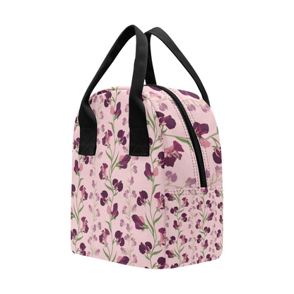 Peony Pattern Print Design PE09 Insulated Lunch Bag