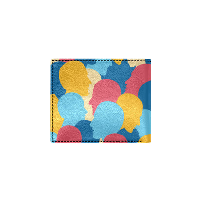 Psychology Pattern Print Design A02 Men's ID Card Wallet