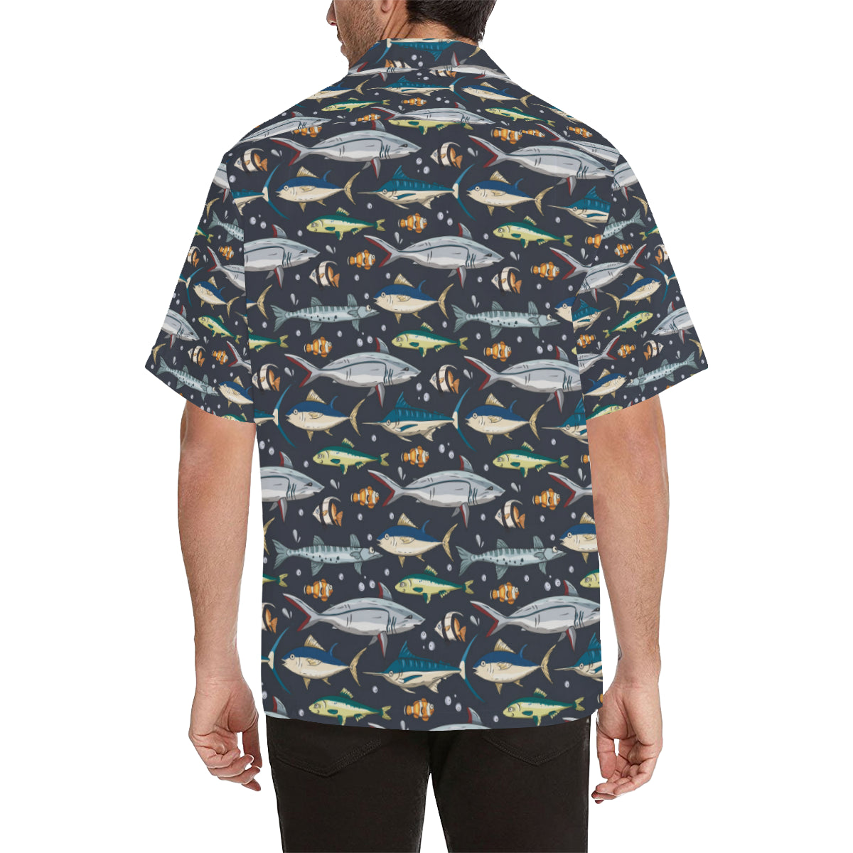Swordfish Pattern Print Design 04 Men's Hawaiian Shirt