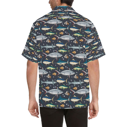 Swordfish Pattern Print Design 04 Men's Hawaiian Shirt
