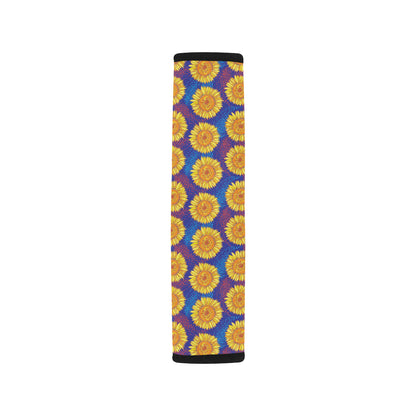 Sunflower Hand Drawn Style Print Car Seat Belt Cover